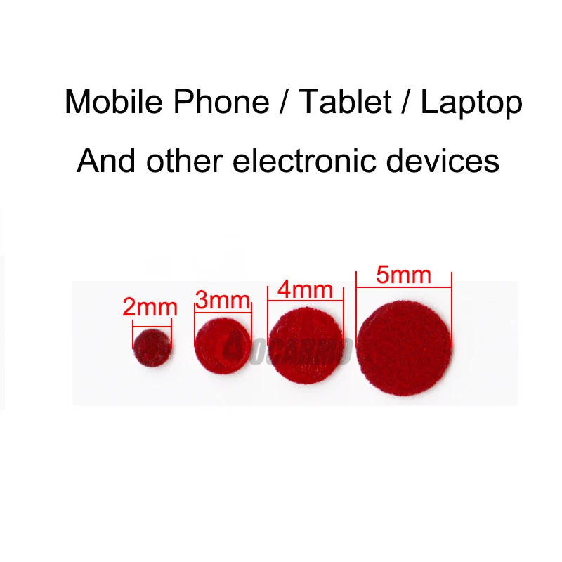 Aocarmo 2mm 3mm 4mm 5mm 10mm Water Damage Seal Warranty Indicator Sensors Repair Waterproof Stickers For Mobile Phone Tablet