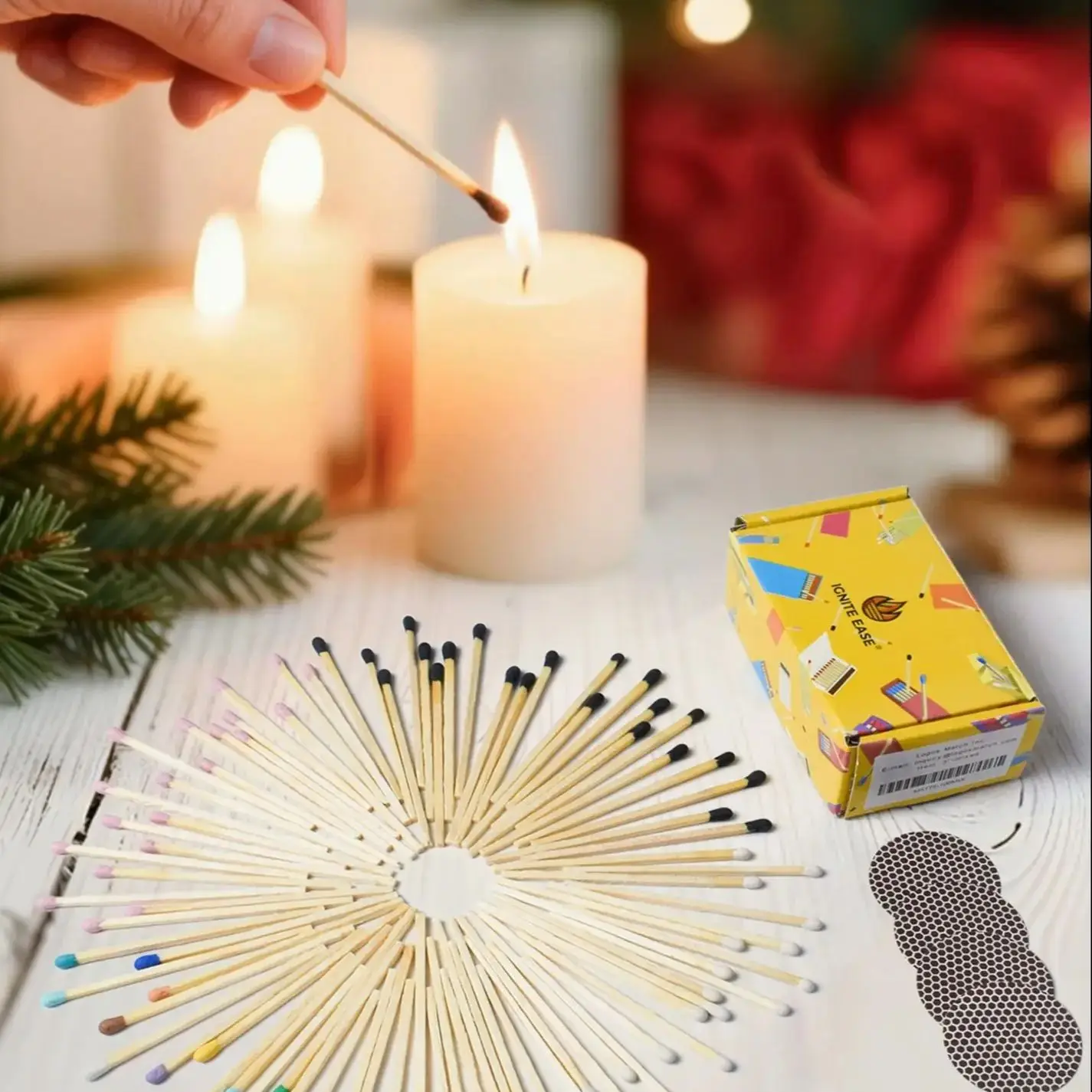 USA Free Shipping 2 Inch Matches Bulk with Striker, Box of Matches for Lighters & Smoking Accessories，Candle, Camping Lighting
