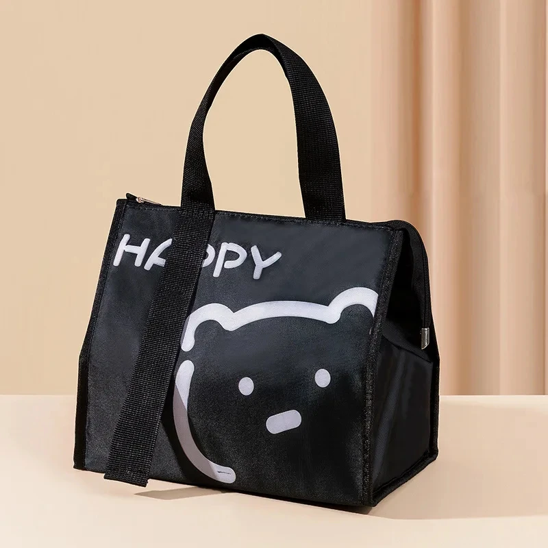 Tragbare Thermo-Lunchbox-Taschen für Damen und Kinder, zur Aufbewahrung von Lebensmitteln, Handtaschen, Reise-Picknick-Beutel, isolierte Kühlbox, Bento-Tasche – Detail 17