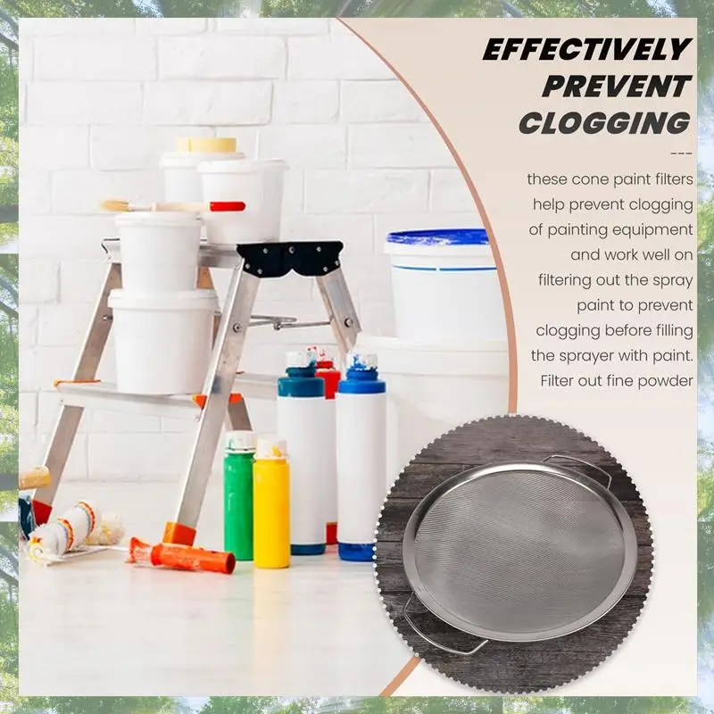 قسط الطلاء مصفاة شبكة الفولاذ المقاوم للصدأ الطلاء مستحلب العسل قمع غطاء مرشح تصفية أداة المنتج 60 شبكة عرض 11.4 بوصة