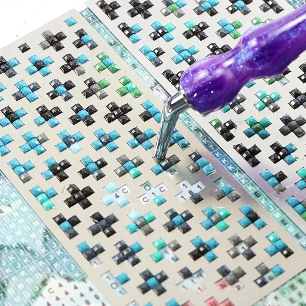 Edelstahl-Lineale für Diamantmalerei – Werkzeuge und Zubehör für Diamantkunst für Anfänger, passend für quadratische/runde Sets für Erwachsene – Detail 2