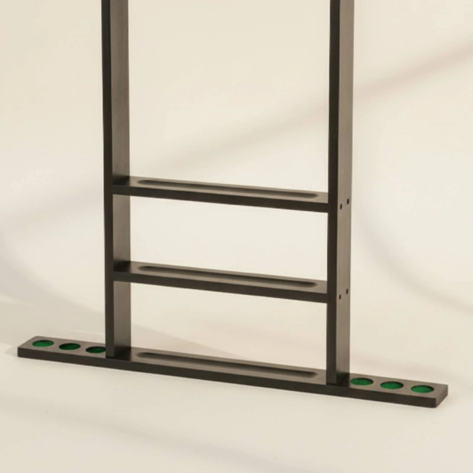 Pool Cue Rack with Accessory Storage Hardwood Pool Cue Rack Sturdy Easy to Install for Game Room, Home Bar view 3