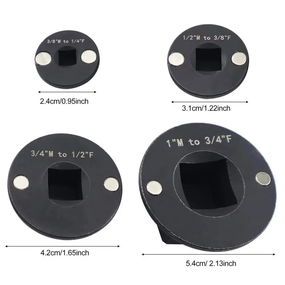 Drive Conversion Set Sleeve Conversion Head 4-pcs Low Profile Impact Socket Adapters Kit High-strength Durable Drive Ratchet
