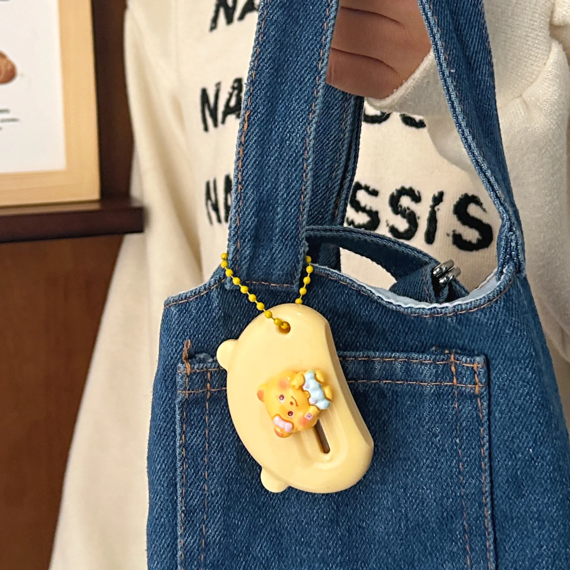 1/4 قطعة دمية دب صفراء لطيفة سكين فني صغير لقطع الورق المريح سكين قرطاسية مصنوع يدويًا #6