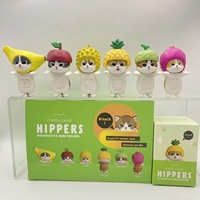 Mofusand Hippers Lying Down Fruit Cat Blind Box Decorative Mini Figures Car Mobile Phone Ornament Cute Doll Model Decor Toy Gift