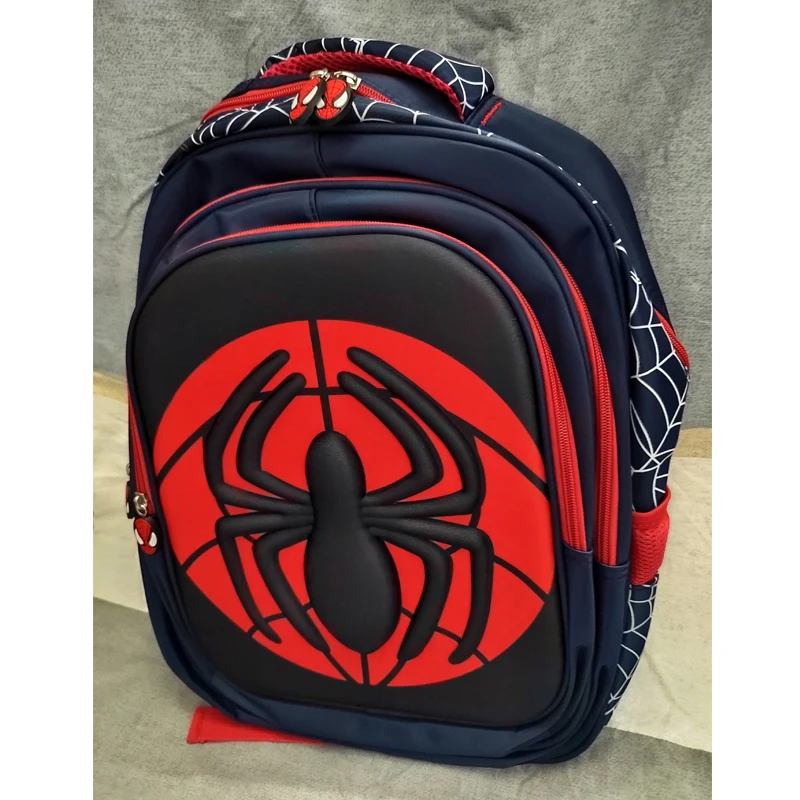 

Новый набор: рюкзак и пенал с изображением паука для мальчиков и девочек, школьный рюкзак для средней школы, водонепроницаемый рюкзак с мультяшным дизайном