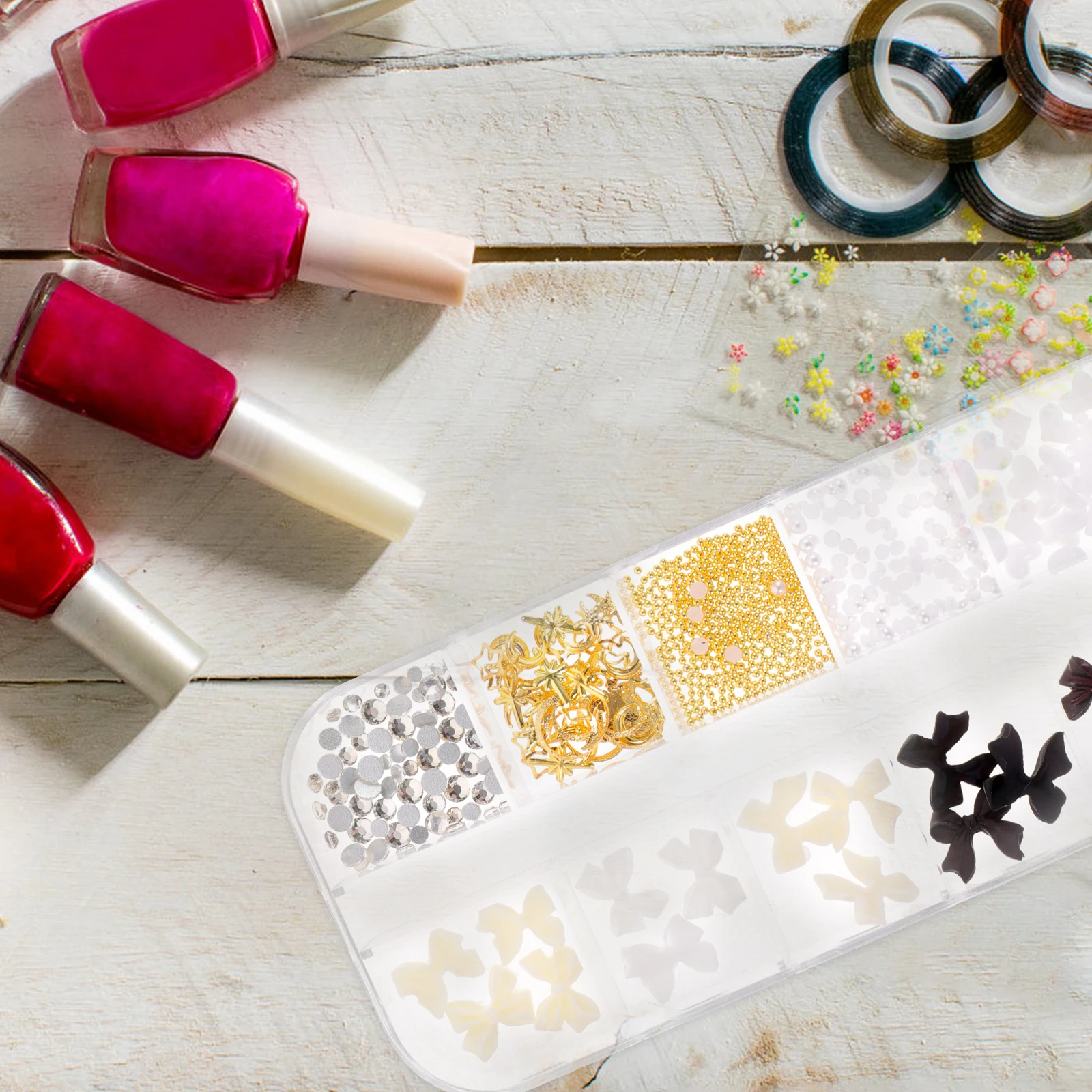 

Nail Art Supplies Rhinestones Charms for Gel Nails Beautiful Sparkle DIY Decorations for Multiple Uses Nail Charm