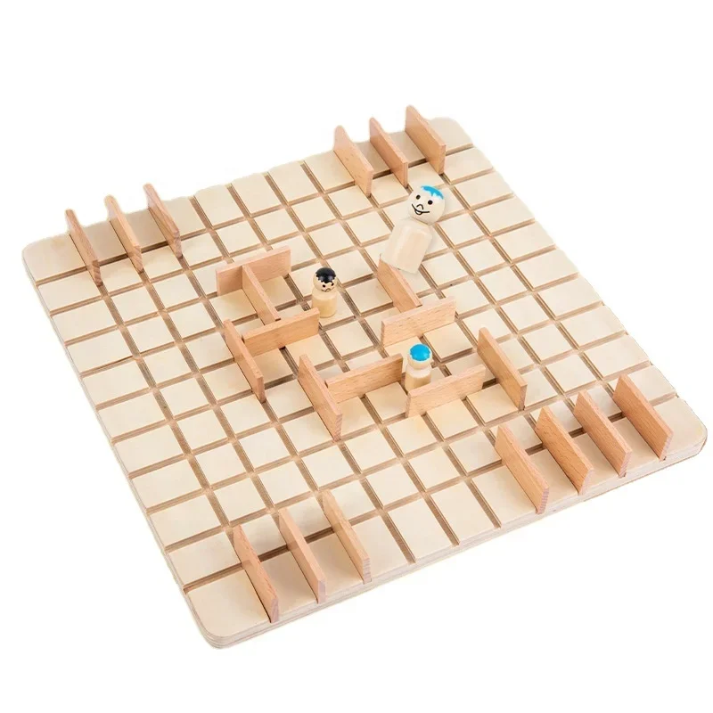 

Wooden Kids Double Logical Thinking Desktop Game Multi-person Intelligence Brain Toy Chess Game