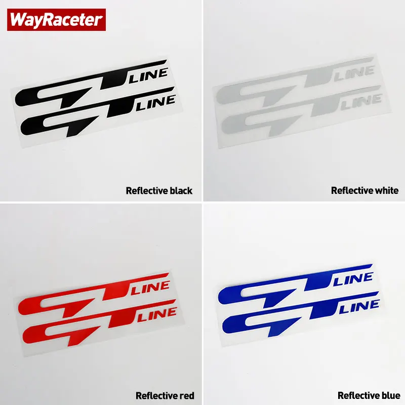2 Pcs Door Side Sticker Fender GT Line Graphics Decal  For Kia Sportage Forte K3 K5 Ceed Rio Sorento Stinger Picanto Morning - view 2