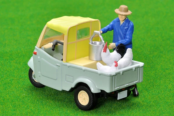 Tomytec Tomica TLV 143D Daihatsu Midget Farm Suit Limited Edition Simulation Alloy Static Car Model Toy Gift