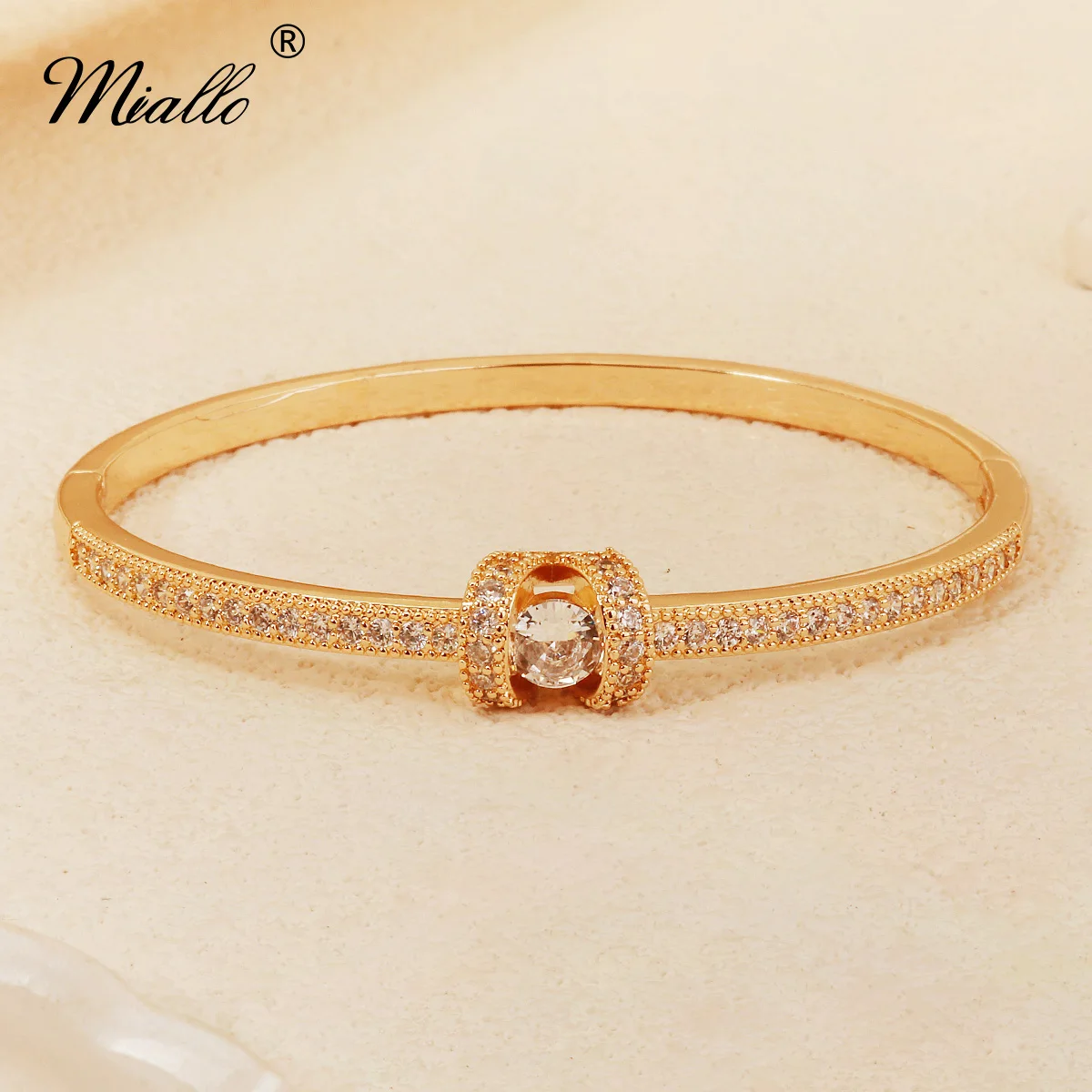 

Miallo модные прозрачные круглые бусины со стразами, медные браслеты с цирконием, элегантные женские браслеты, повседневные ювелирные аксессуары