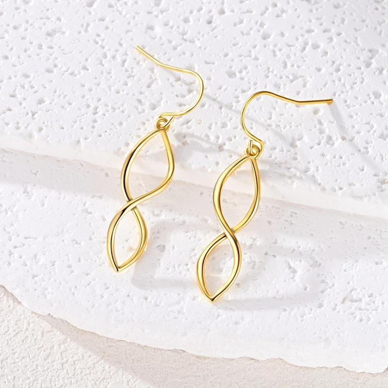 925 Sterling Silver Hoop Earrings Rose Wind Chime Grass Earrings Fit Teens Ladies Female Hanging Ear Buckles Jewelry Gifts