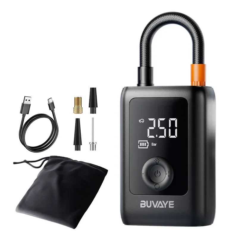 BUVAYE pompe à Air sans fil compresseur d'air de voiture électrique 12V 150PSI pompe de gonflage de pneu Portable pour pneu automatique de vélo de moto