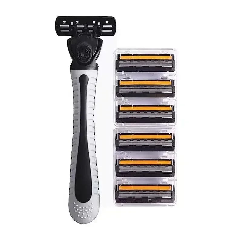 Multiple Blade Heads Can Be Replaced With Two Layers of Old Manual Shaver Disposable Manual Shaver Razors for Shaving Men