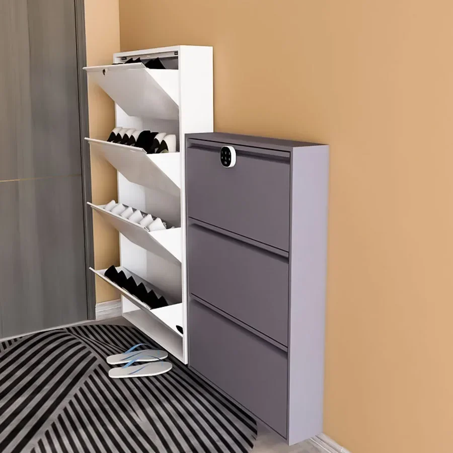 Pullout Shoe Cabinet Wall Hidden Ultra Thin Small Personal Narrow Mini Individual Shoe Rack Display Schrank Luxury Furniture