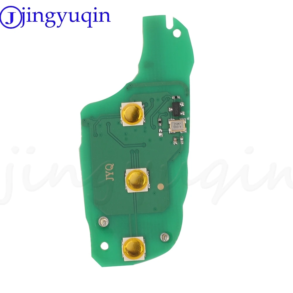 jingyuqin 3Buttons Remote Car Key Circuit Board Fob 433.92MHZ FSK 4A Chip For Peugeot 208 2008 308 508 Citroen C3 C4 C5 Only PCB