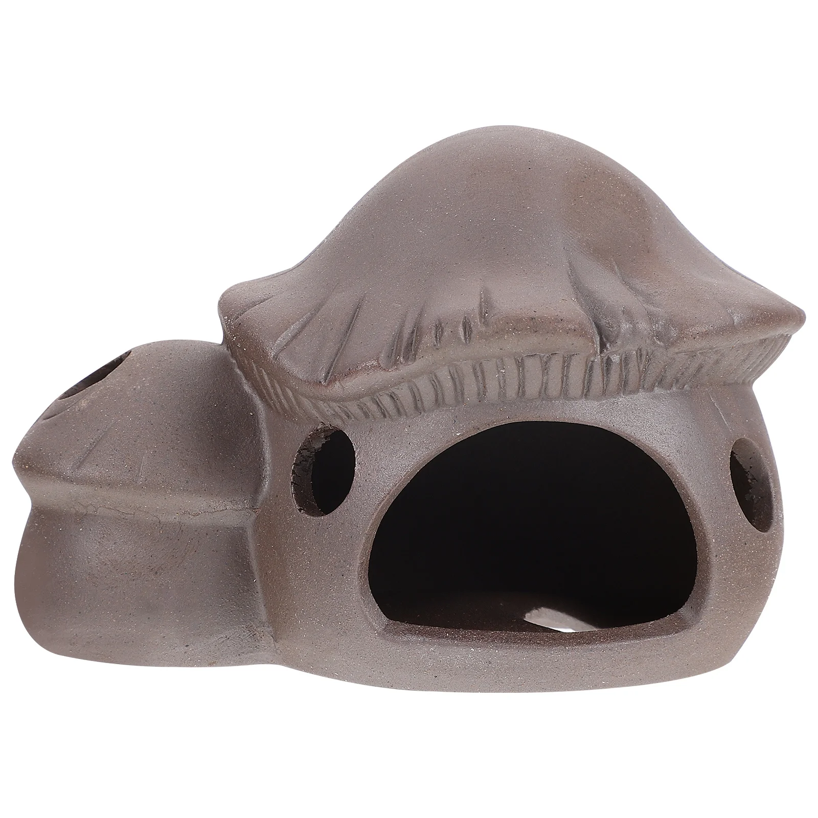 

Aquarium Landscape Purple Sand Cave House Hut Ornament Fish Decoration for Fresh and Salt Water Aquarium Ornament