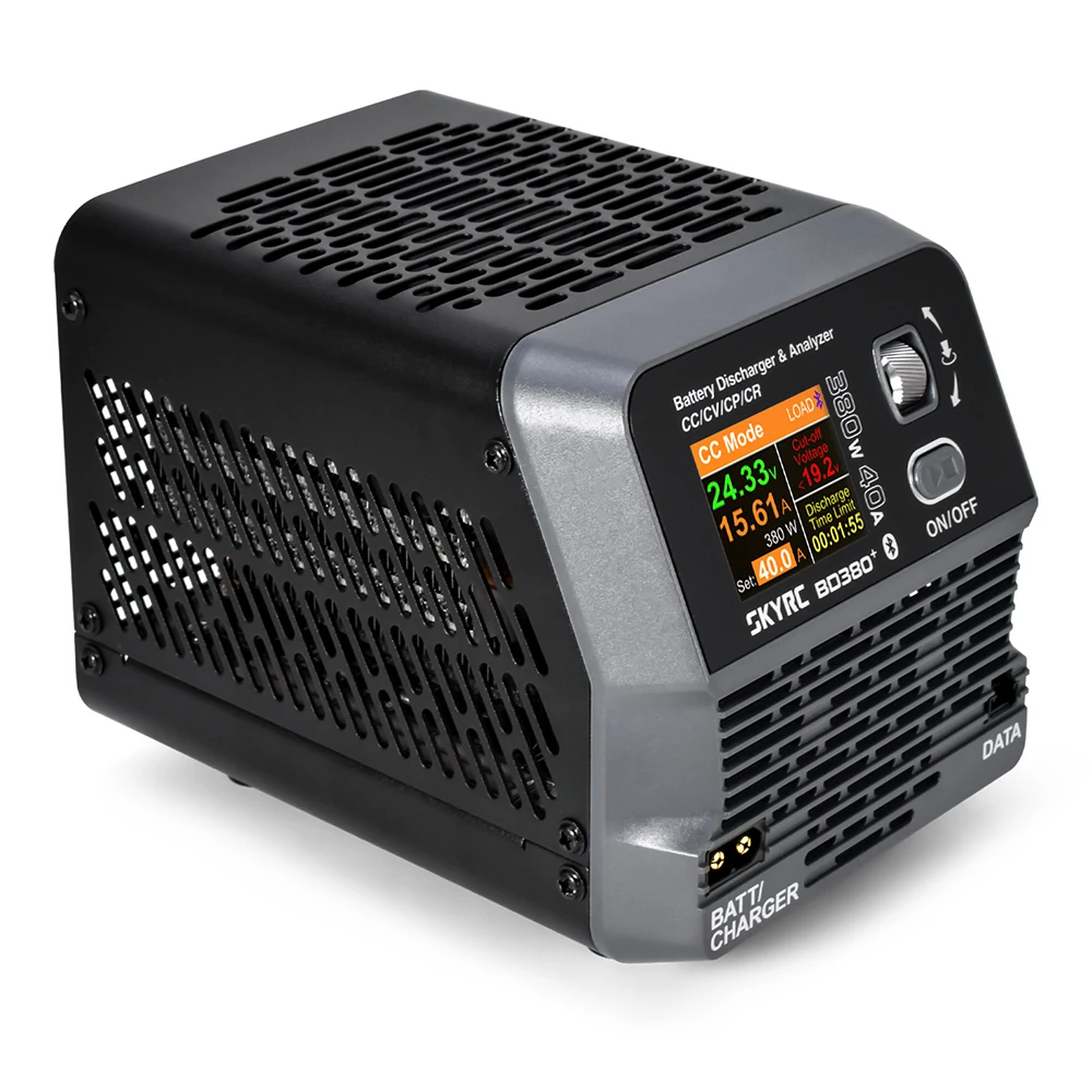 SKYRC BD380+ Battery Discharger Analyzer 380W 40A 40V Four Modes CC/CP/CR/CV Battery Burst Power Boosted Designed for RC Models