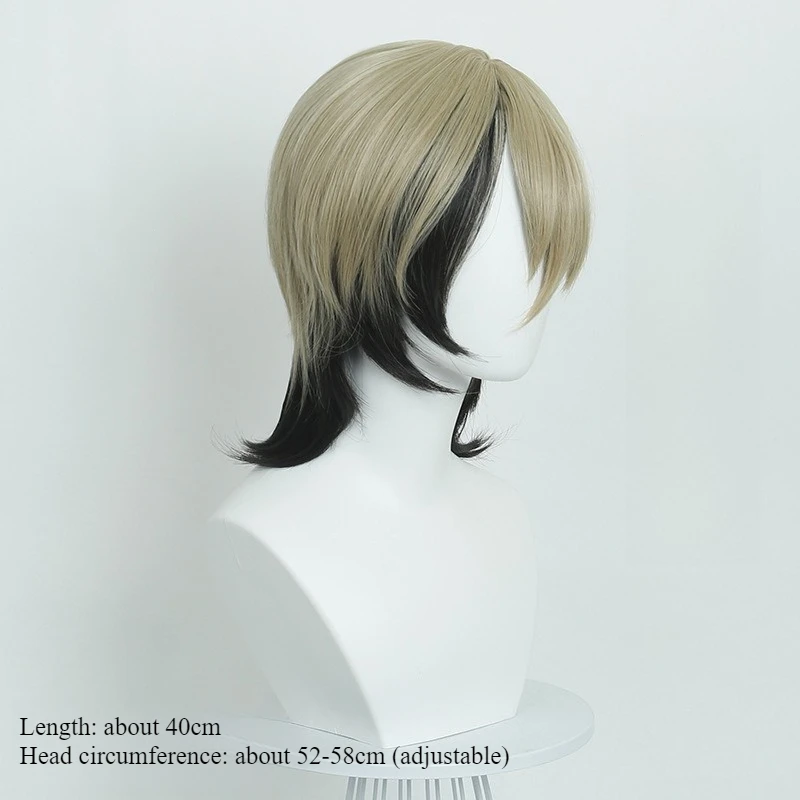 GACHIAKUTA Cosplay lin couleur correspondant haut poilu queue de loup cheveux courts perruque Halloween carnaval thème accessoires de fête pour femmes filles