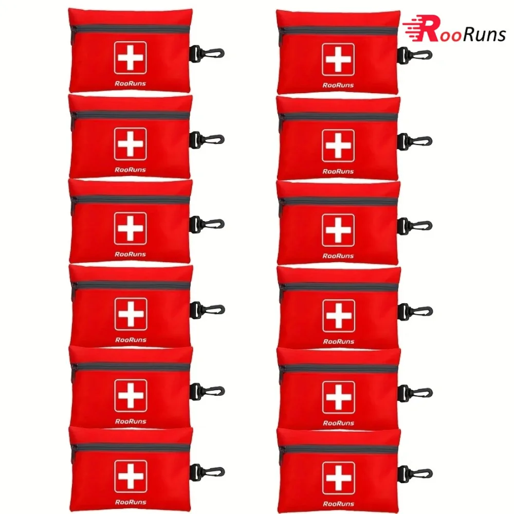 Waterproof Empty First Aid Bag, Portable Medical Organizer for Travel Hiking Camping Cycling Car Motorcycle Outdoor Activities