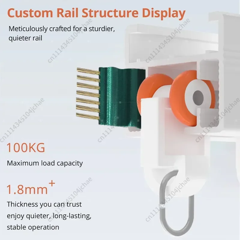 EE Matter Thread High Quality Motorized Curtain Kit Customized Track Length Work with Homekit Alexa google Home