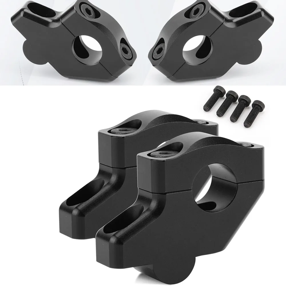 

28mm 1 1/8" Black Offset Handlebar Risers Moved Up Fit Accessory For Honda CB500F CB500X 2019-2025 ﻿