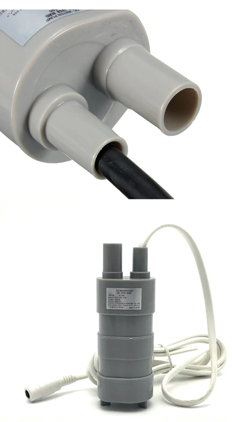 10 قطعة 2026 12 فولت تيار مستمر مضخة غاطسة رئيس 5 متر 10L/م مضخة عالية رئيس المعدات الصغيرة مضخة مستقيمة JT500