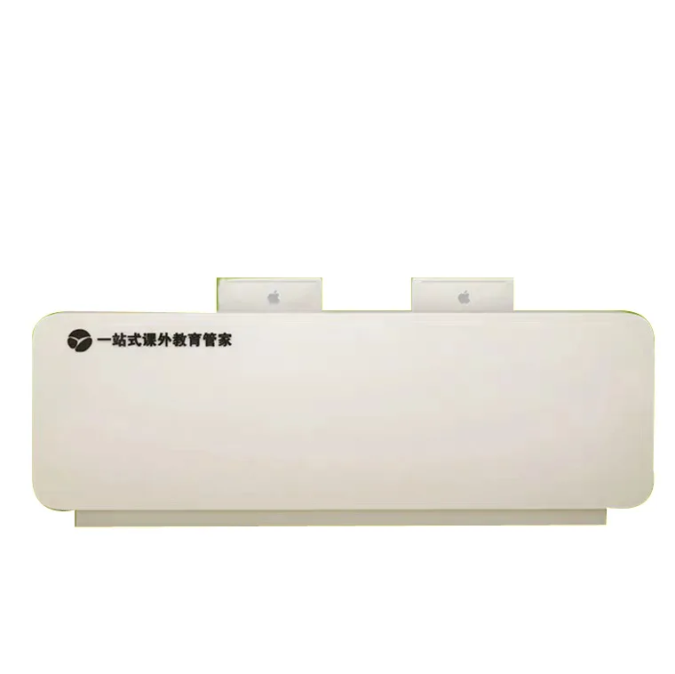 Modern luster front desk, training center, salon reception, internet café, cash register, spa, yoga studio, school, hospital use