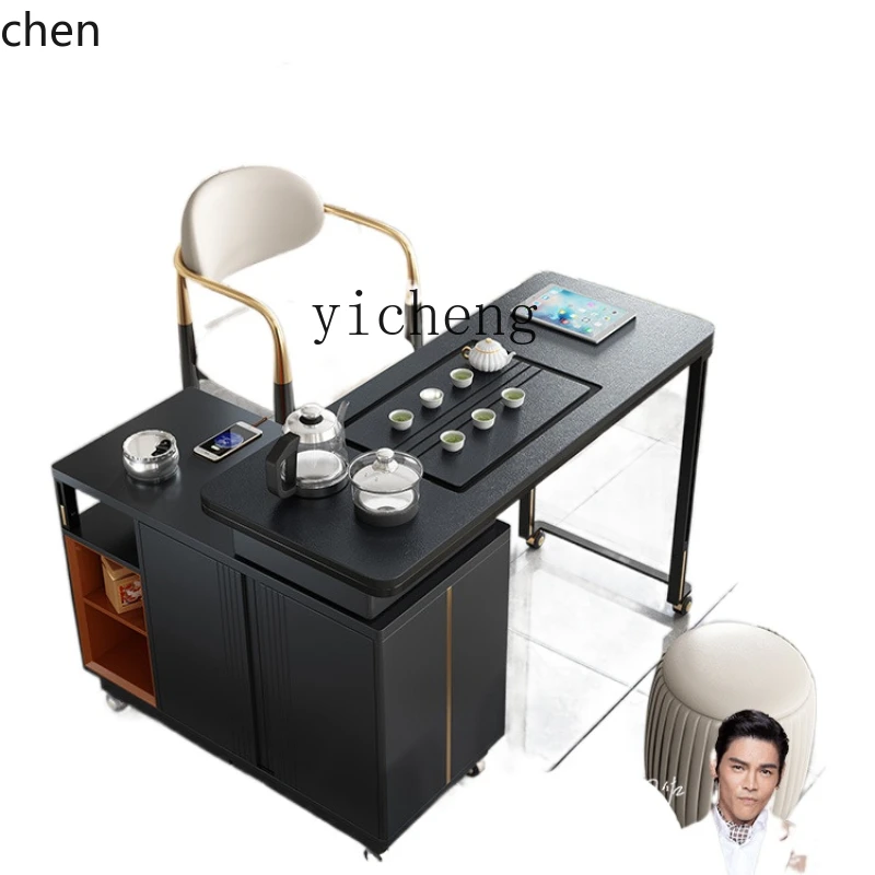 YFY Movable  Table Household Water Boiling Kettle Integrated  Table  Table with Wheels Small  Trolley