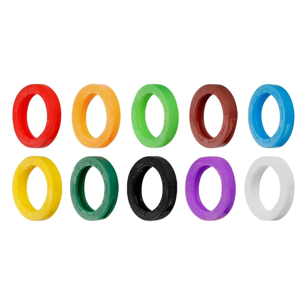 10-50Pcs Colored Key Caps Covers Soft Rubber Key Protector Organizer Labels Key Toppers Random Color
