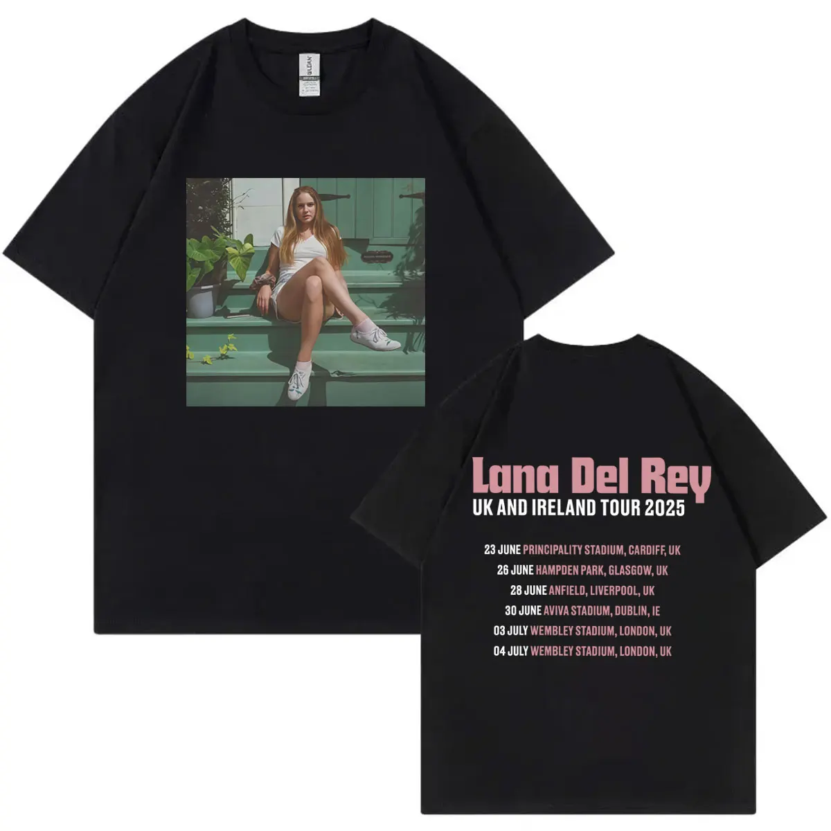 

Singer Lana Del Rey UK and Ireland Tour 2025 T-shirt Fashion Aesthetic Short Sleeve T Shirts Men Women Casual Cotton T-shirts
