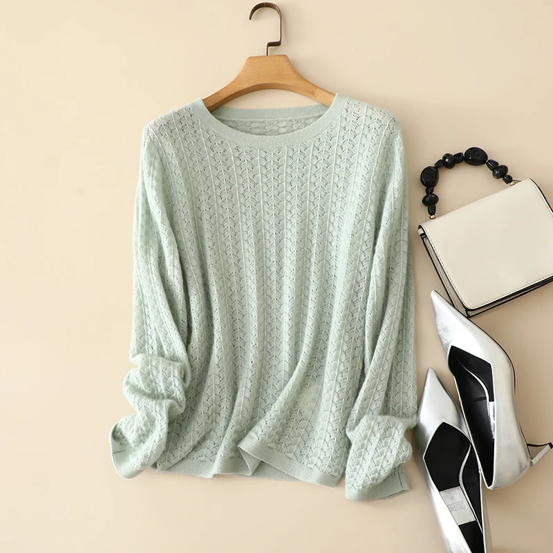 

masigoch autumn winter france new chic luxury knit 100% cashmere loose sweater pullover