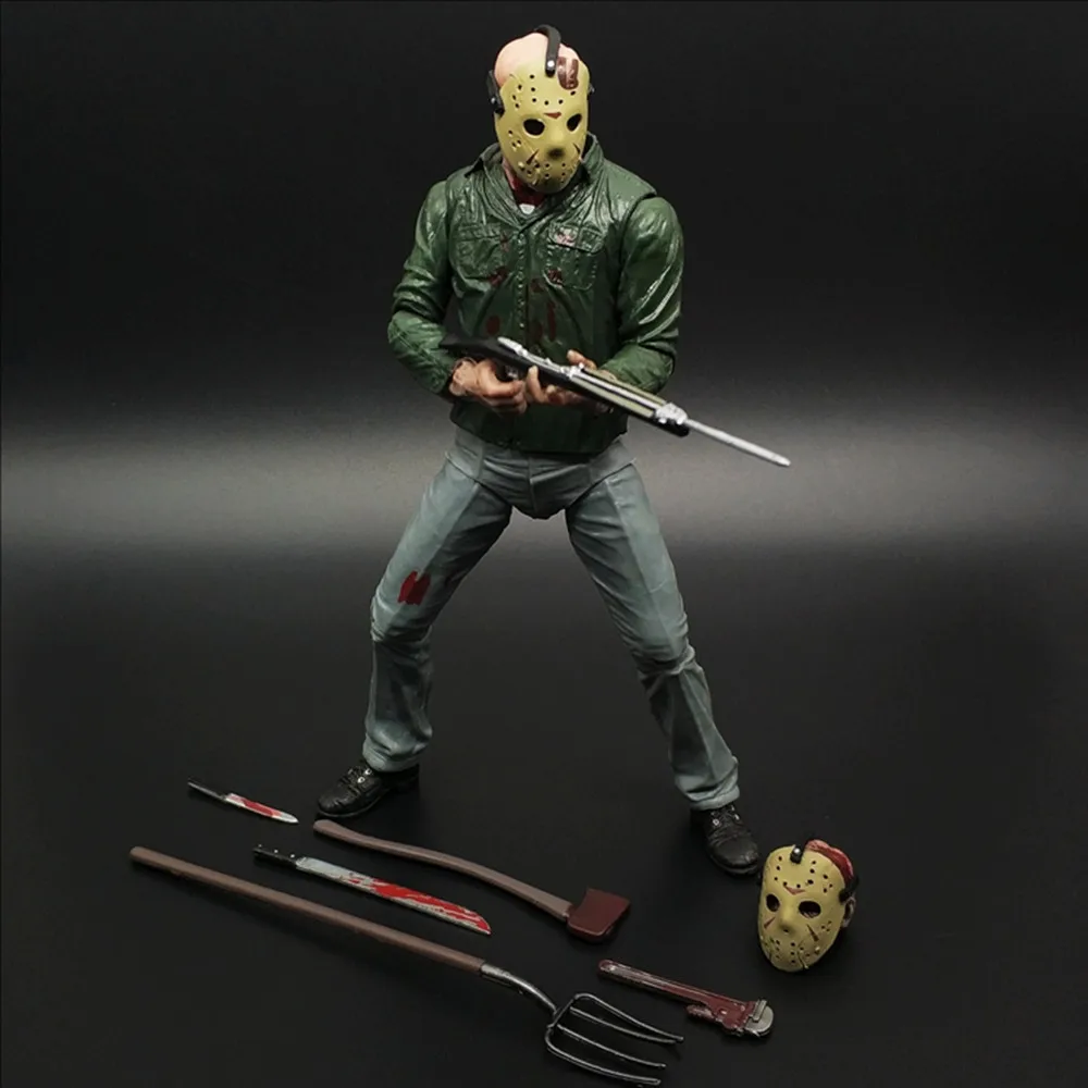 18 cm NECA-figuur Jason 3D Friday Part 3 Jason PVC-actiefiguur speelgoedpop