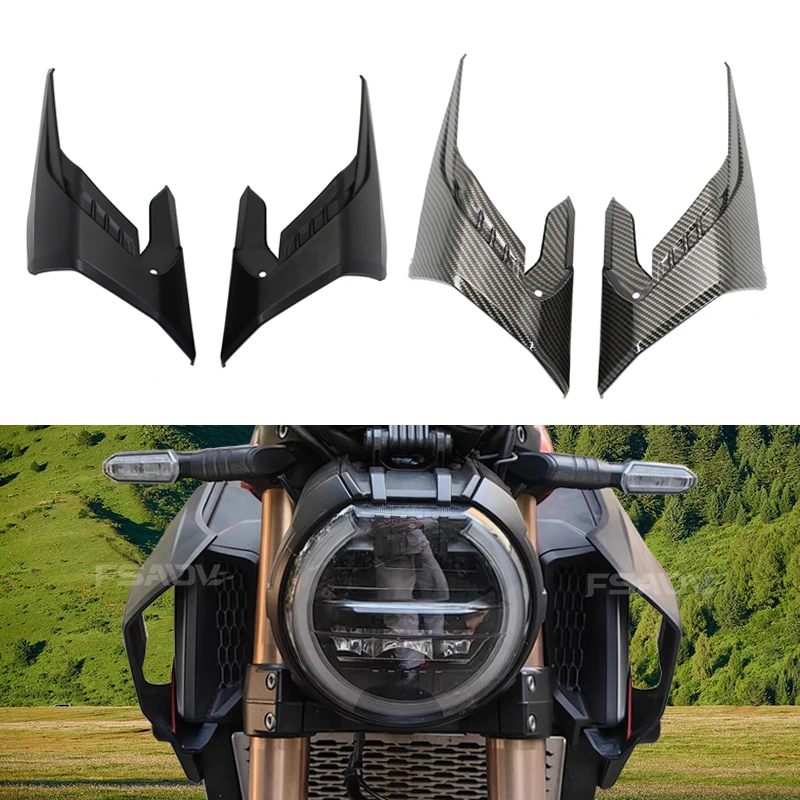 For Honda CB650R Motorcycle Wing Protector Wind Fairing Winglets Fin Trim Cover CB650 R CB 650R 2018 2019 2020 2021 2022 2023