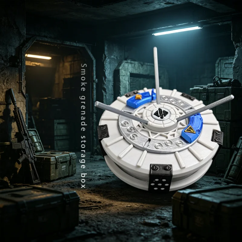 

New 2026 Delta Action Bit Smoke Mine Storage Game Toys Peripheral 3D Printing Original Assembly Physical Model Gift Collection