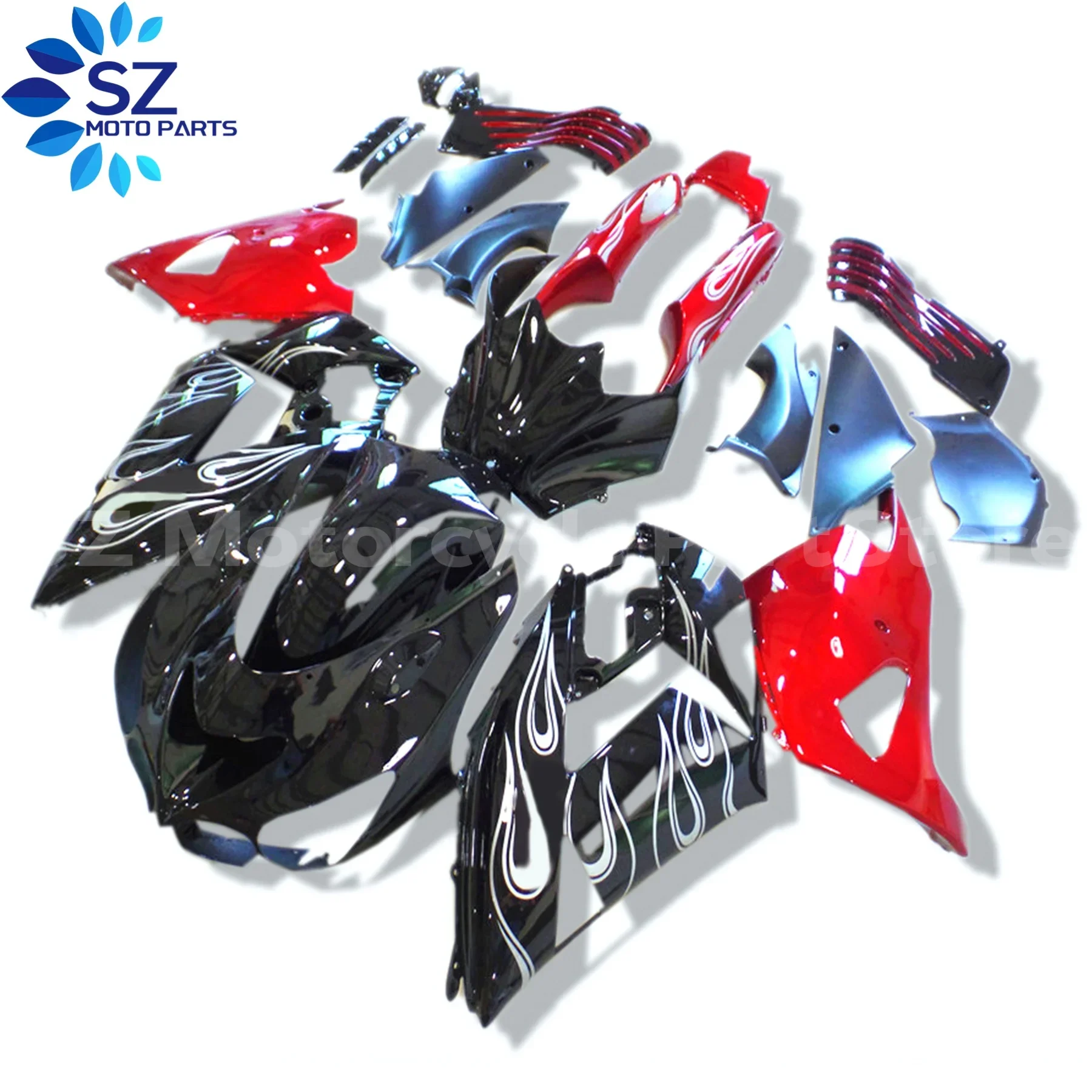 

New fairings kit for Kawasaki Ninja ZX14R 2006 2007-2011 plastic fairing kits ZX 14R 06 07 09-11