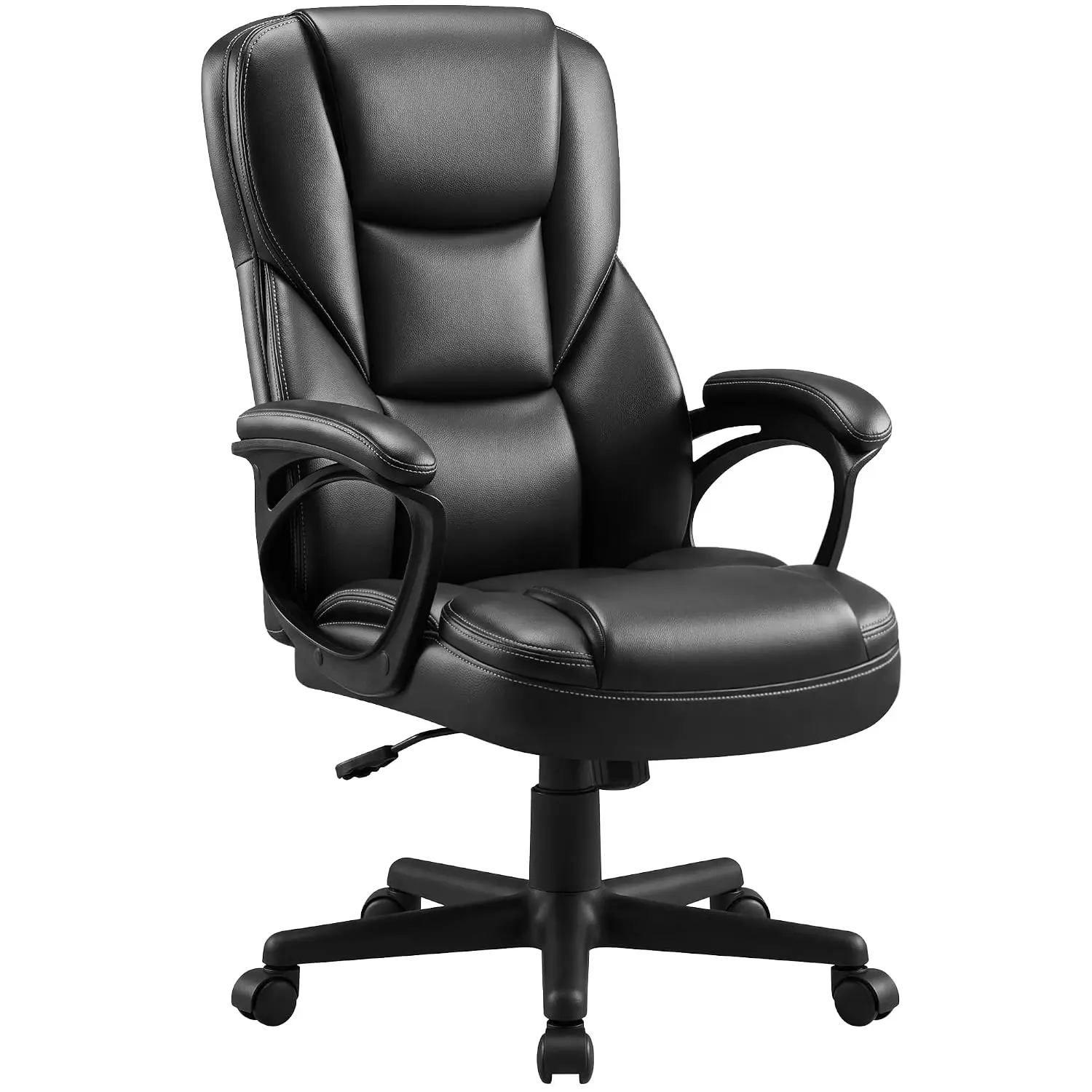 Managerial Executive Office Chair,High Back PU Leather Ergonomic Desk Chair with Lumbar Support,Reclining Computer Chair