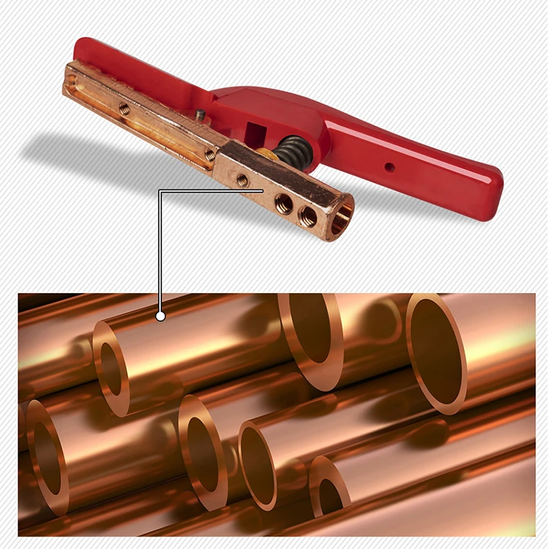 800AMP Welding Electrode Holder Clamp with Soft Ergonomic Handle, Heavy Duty Copper Electrode Holder for Arc MMA Welder