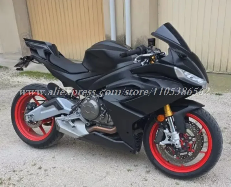 New ABS Motorcycle Fairings Kit Fit For Aprilia RS660 660 2020 2021 2022 2023 Bodywork Set Custom Sky Black Matte + Tank Cover
