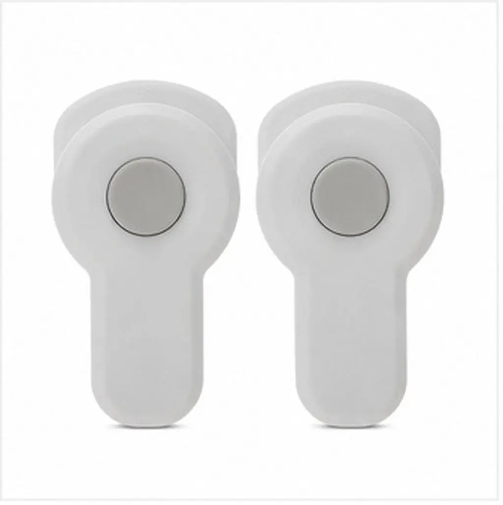 2pcs Childproof Safety Guard Kids Door Oven Door Lock Security White Childproof Oven Lock Plastic Cabinet Locks Protect Baby