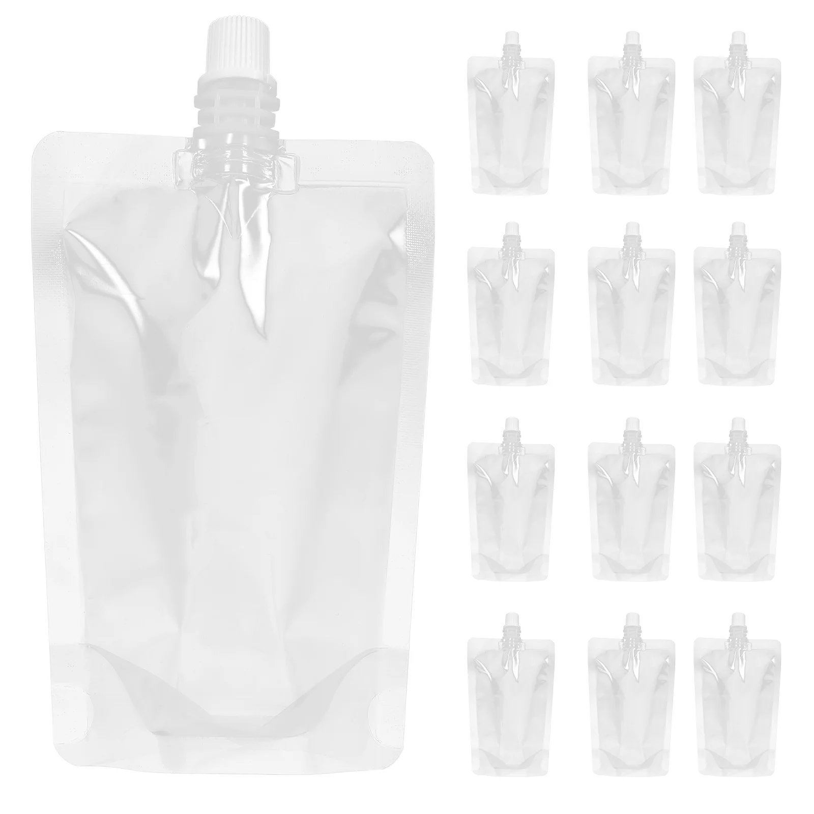 

30 Pcs Drinking Flasks Liquor Pouch Foldable Containers Juice Soybean Milk Bag Beverages Travel Camping Fishing Reusable