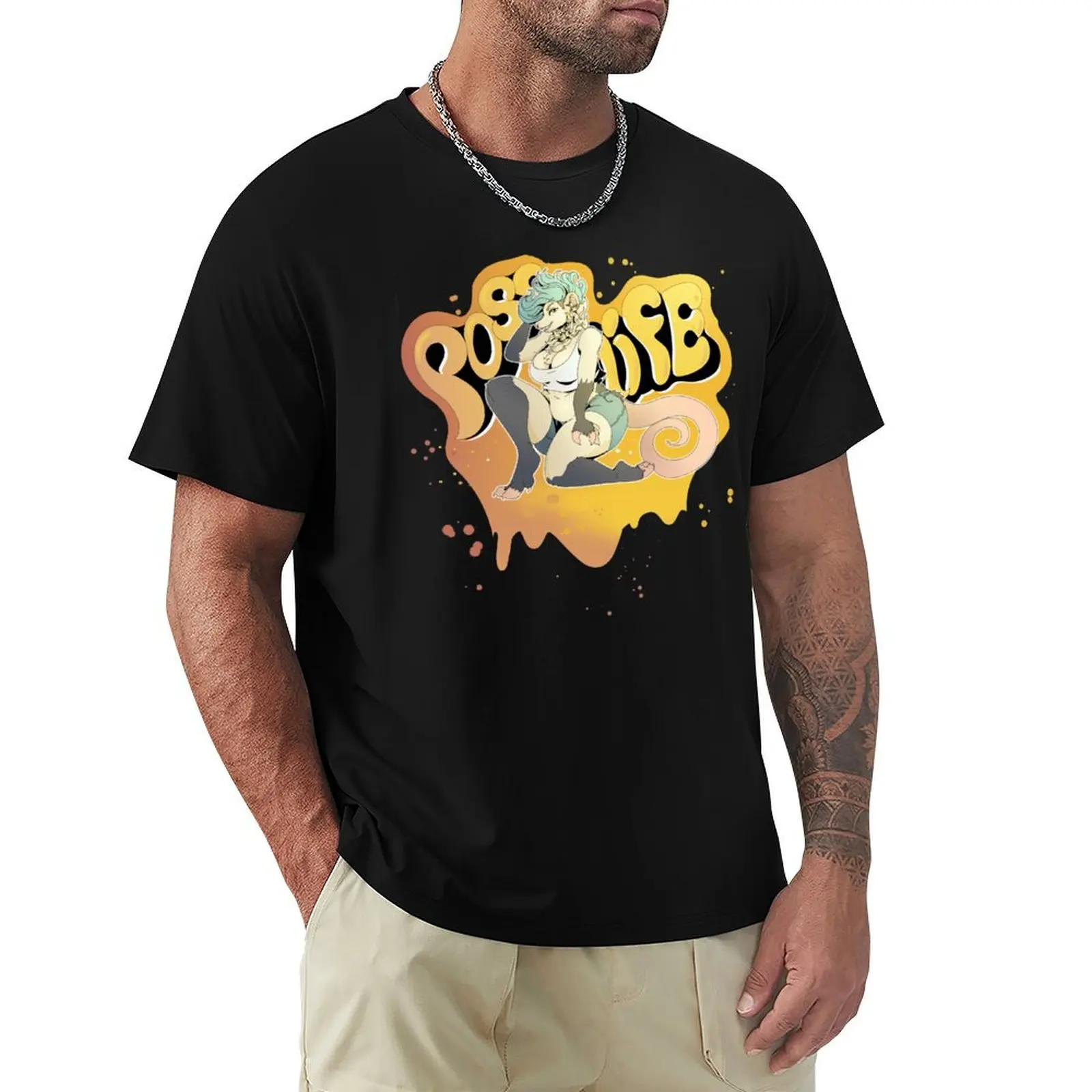 

Poss life T-Shirt oversized new gifts and t-shirts t shirts for men graphic