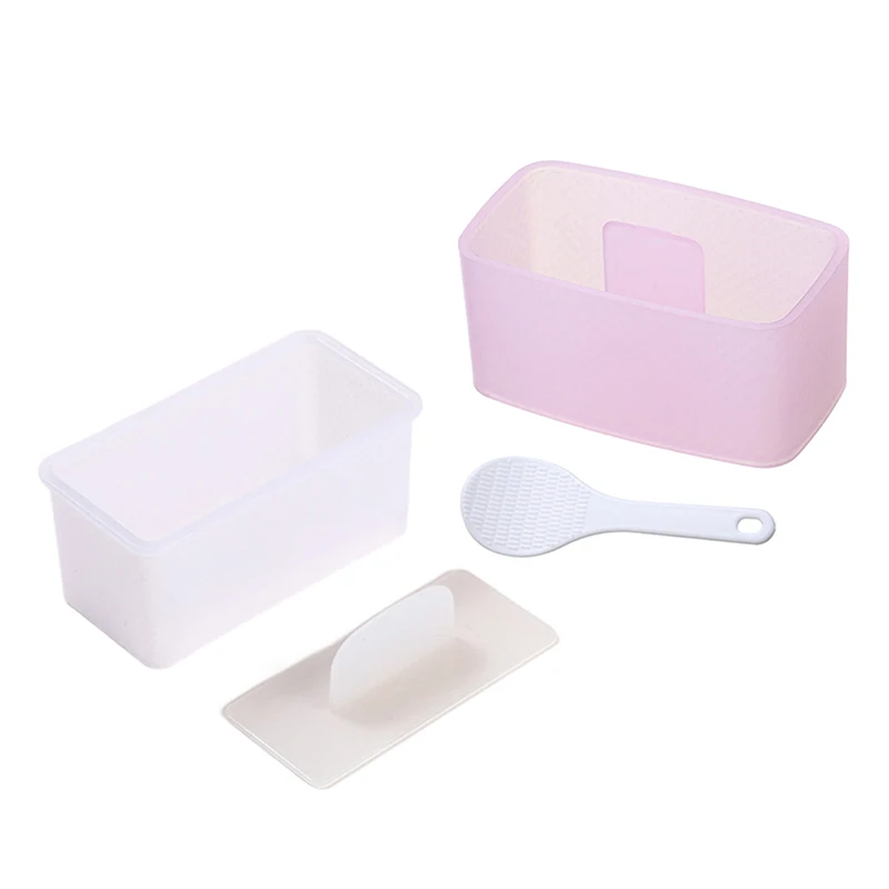 1 مجموعة لتقوم بها بنفسك صانع قوالب السوشي جديد الغذاء الصحافة غير عصا مستطيلة السوشي عدة أدوات يابانية المطبخ بينتو أونيجيري كرة الأرز مجموعة #2