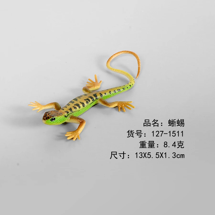 Realistic Wild Animal Models Amphibious Animals Lizard Chameleon Komodo Dragon Hand Painted Figurine For Kid Educational Toys