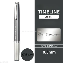 New Pilot TimeLine LTL-3/5SR Gel Pens 0.5mm High Quality Deep Gray Colors Luxury Rollerball Pen Black Refill Student Office Gift