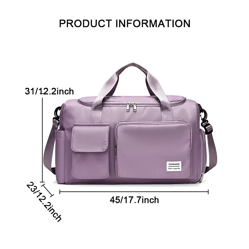 Gabby Dollhouse Gym Bag Large Capacity Cute Cartoon Sports Tote Shoulder Bags Shoe Compartment Business Trip Excursion Packet