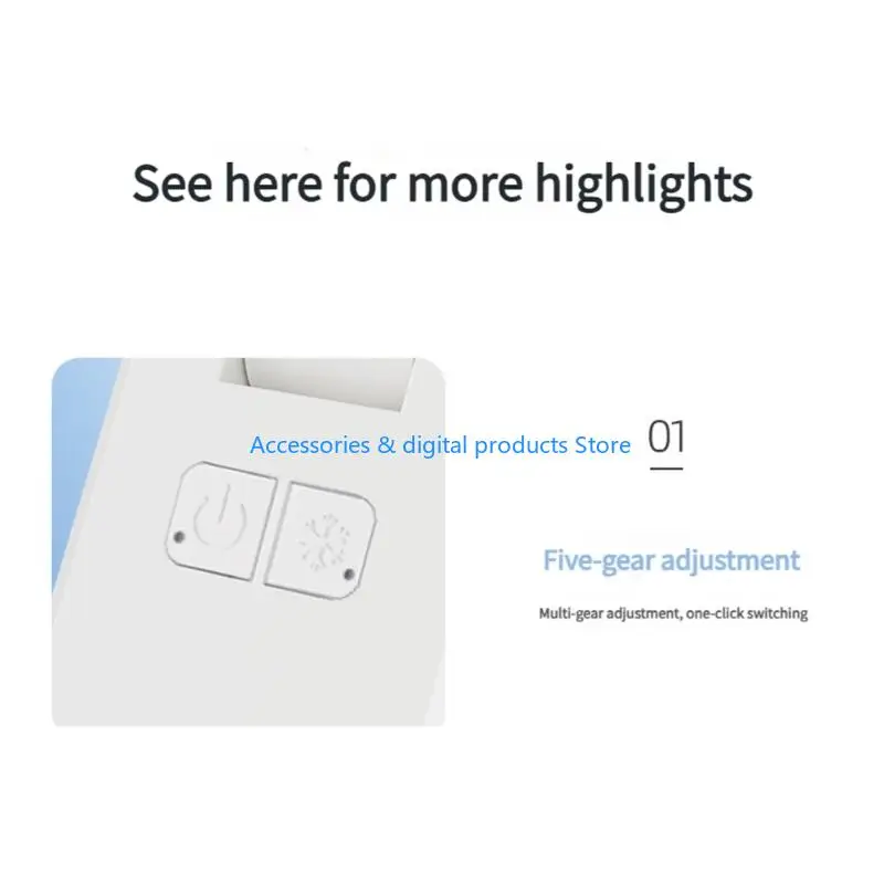 77JD USB Powereds Turboes Cooling Fan 9m/S Instants Breezes 100 Speed Option Lightweight Portable For Indoor Outdoor