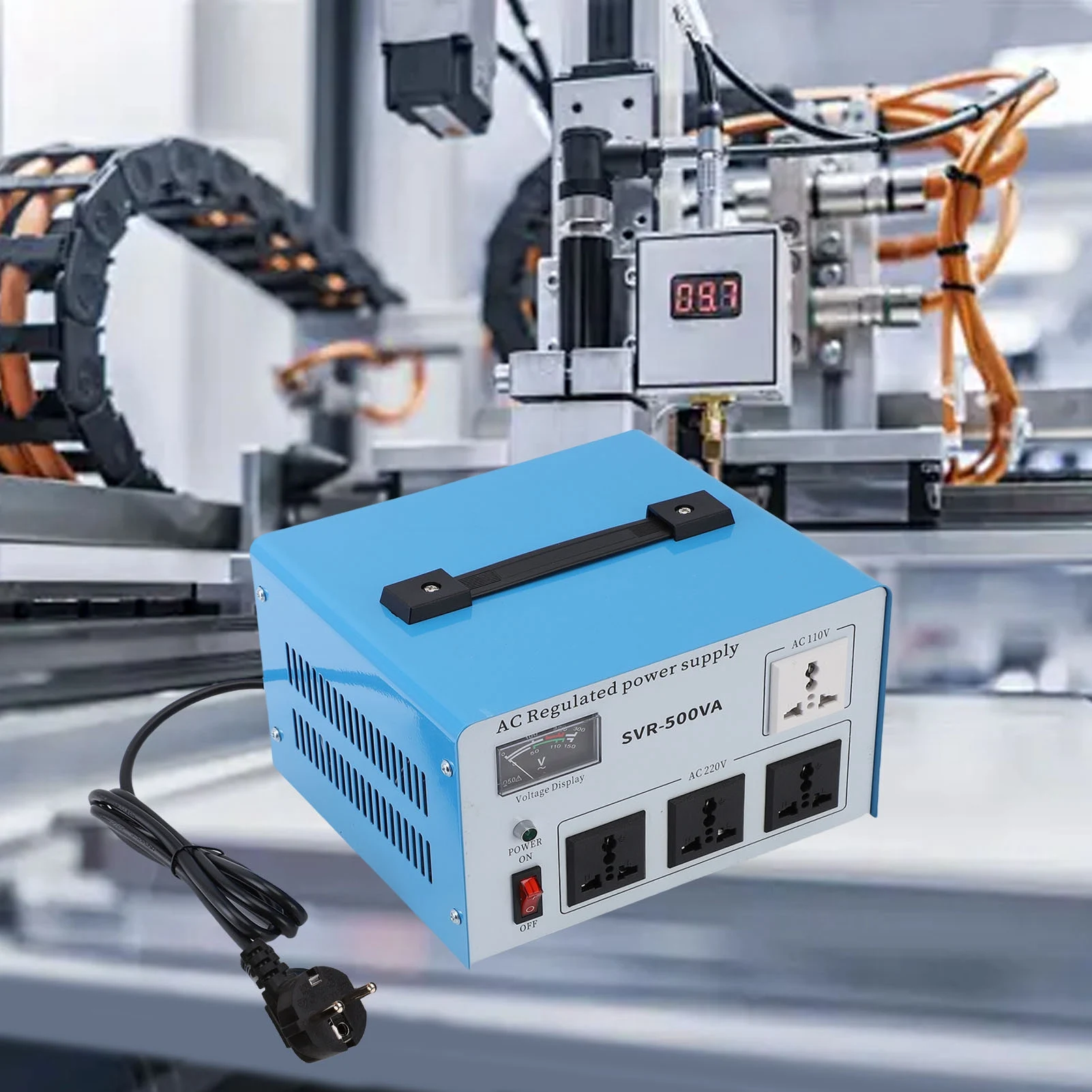 

500W Voltage Transformer Converter Voltage Transformer Converter 500W Automatic Regulator Single Phase Stabilizer SVR-500VA