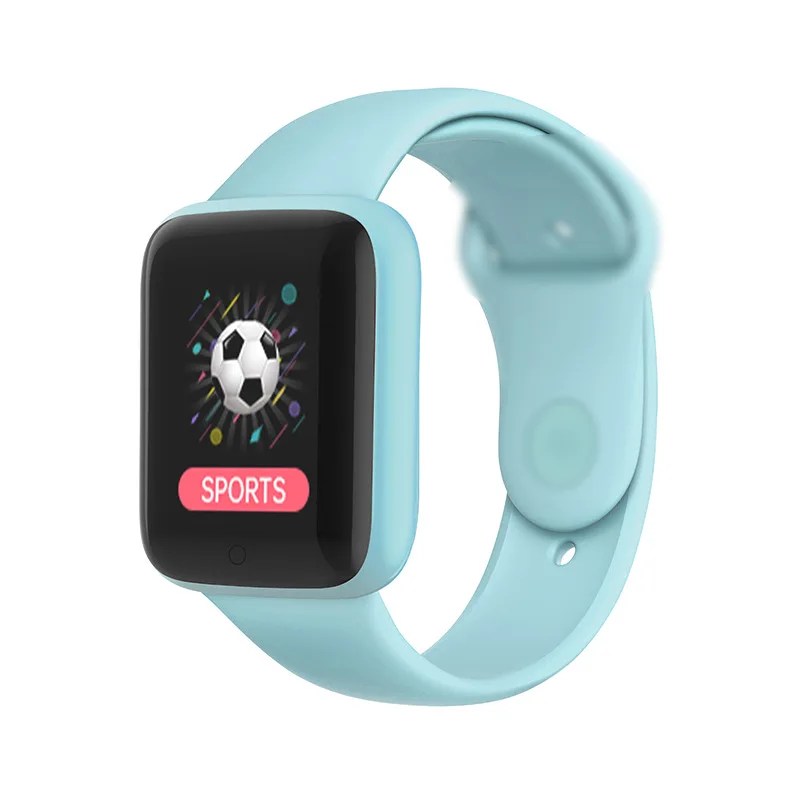 Heart Rate Blood Pressure Blood Oxygen Exercise Color Macaron Bluetooth Y68 Smart Watch D20 Smart Bracelet