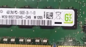 

Для 4 ГБ PC3-10600E ECC UDIMM (эквивалент Samsung M391B5273DH0-CH9) Оперативная память сервера